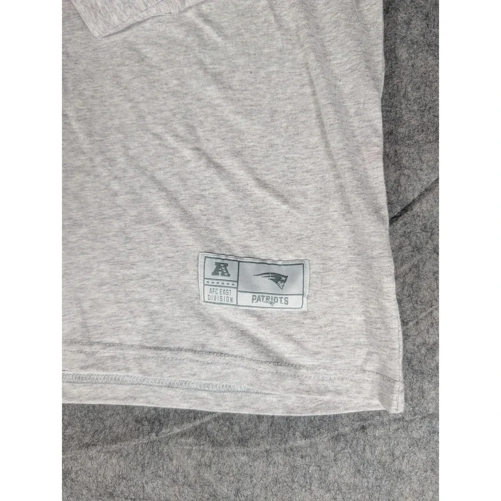 NFL Ultra Game New England Patriots Quarter Zip Pullover Heather Gray Mens‎ S